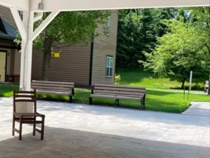 Outdoor Patio and living space by Custom Exterior Landscape